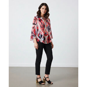 Banana Republic Sheer Abstract Blouse Size S